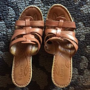 Comfy heeled sandals